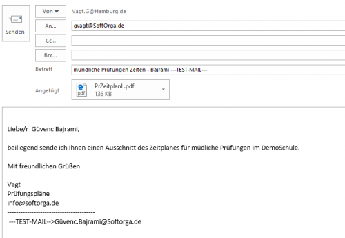 Mail mit Anlage
